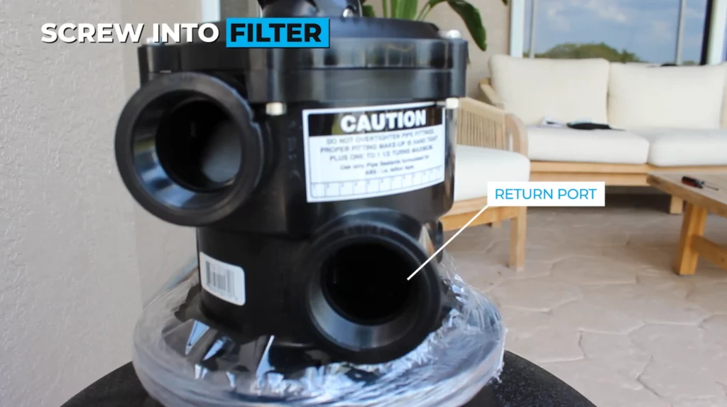 Return port on filter