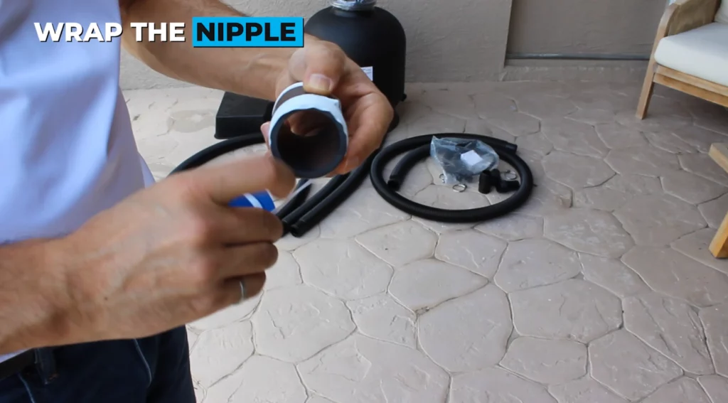 Wrap the nipple on the other side